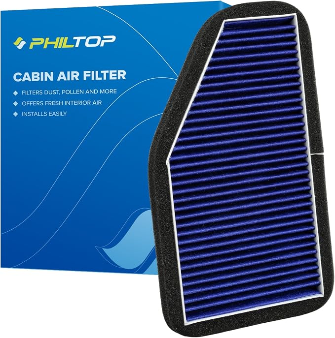 PHILTOP Premium HEPA Cabin Air Filter w/Dual Activated Carbon, Compatible by PHILTOP