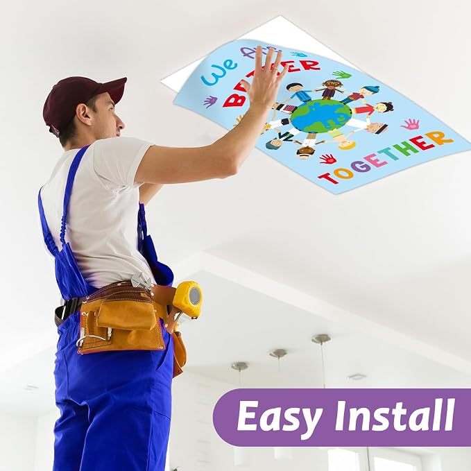 8Pcs Inspirational Fluorescent Light Covers - Image 6