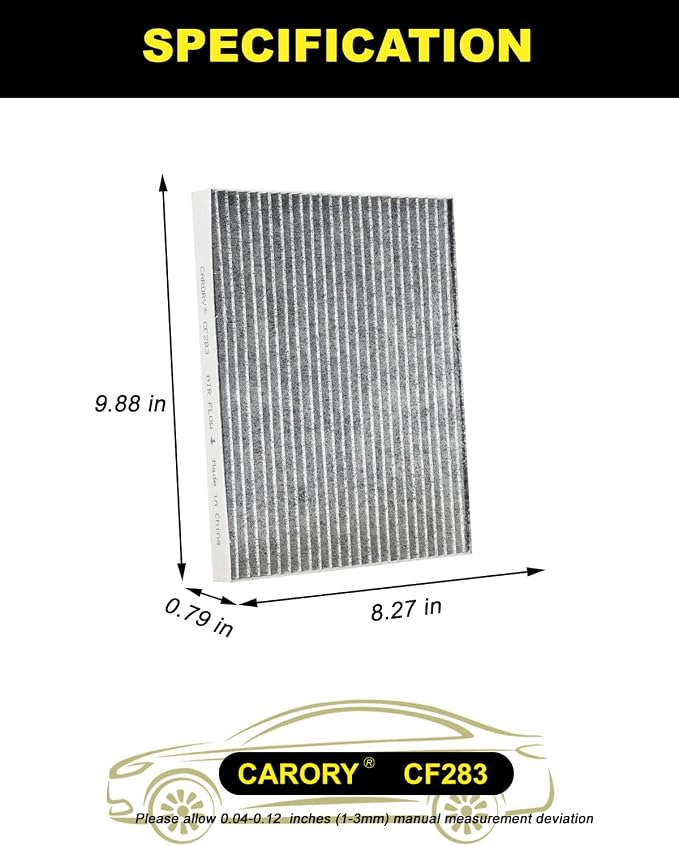 CARORY Cabin Air Filter w/Activated Carbon - Image 2
