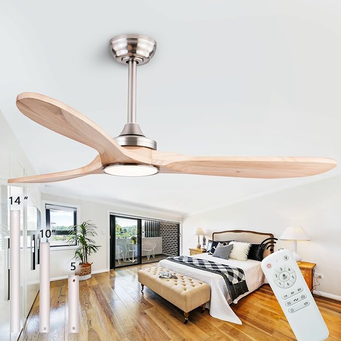 QUTWOB 52" Wood Ceiling Fans by QUTWOB