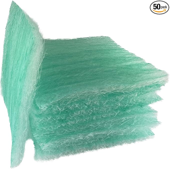 wioboy Paint Booth Exhaust Filter Pad, 20.5" x 20.5" 15 Gram Fiberglass Paint by wioboy