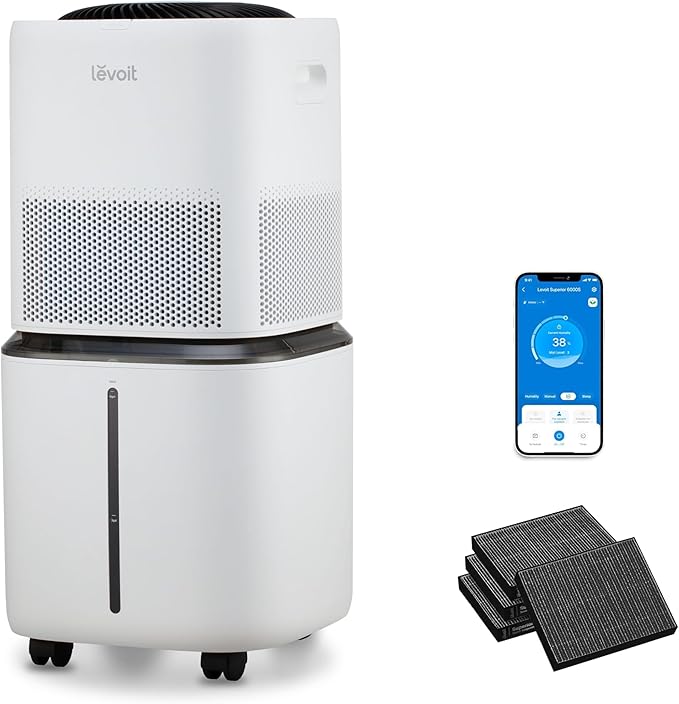 LEVOIT Evaporative Humidifiers for Home Whole House, 23L Superior 6000S | Up to by Unknown