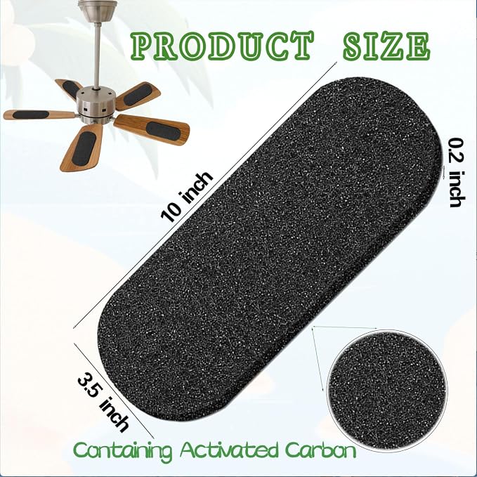 10 Pack Ceiling Fan Filters for Blades - Image 2