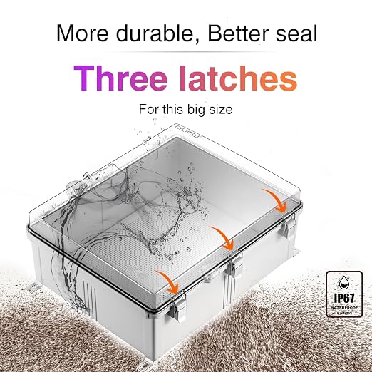 QILIPSU Waterproof Junction Box IP67 Outdoor Plastic Electrical Project - Image 9