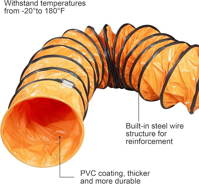 ALORAIR 8" PVC Flexible Duct Hose - Image 3