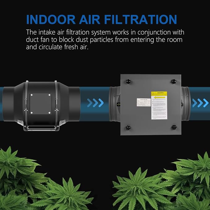 Inline Filter Box 8", 3-Layer Air Filtration Box - Image 7