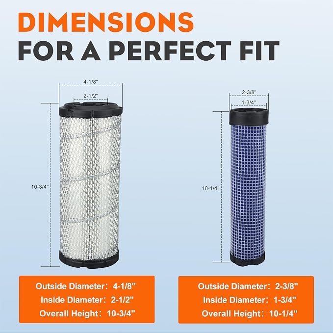 Hipa P821575 P822858 Outer Inner Air Filter - Image 7