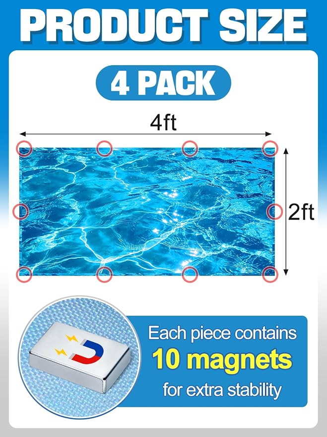 Fluorescent Light Covers with 10 Strong Magnets - Image 5