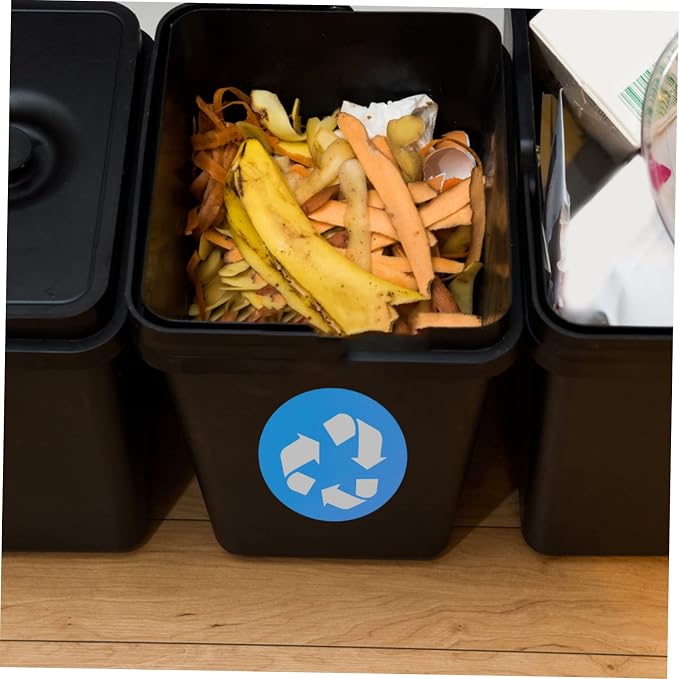 DOITOOL 12pcs Trash Can Recycling Labels Garbage Bin Stickers - Image 3