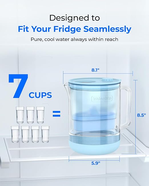 Waterdrop Glass Alkaline Water Filter Pitcher - Image 7