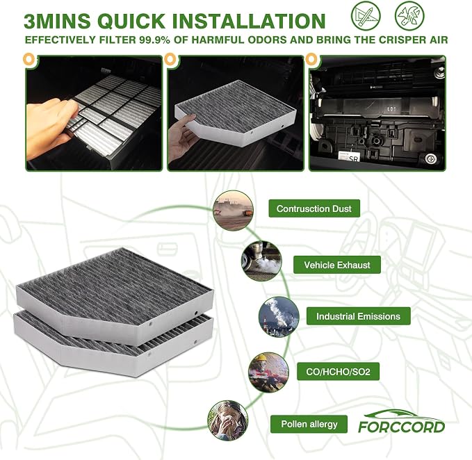 2-PACK HEPA Cabin Air Filter Fits - Image 6