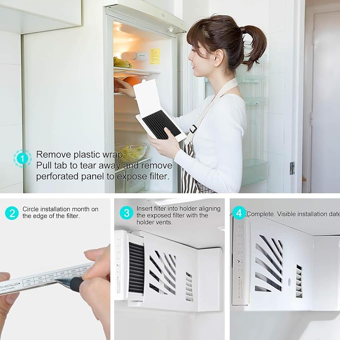 SEISSO Refrigerator Air Filters Replacement Compatible - Image 8