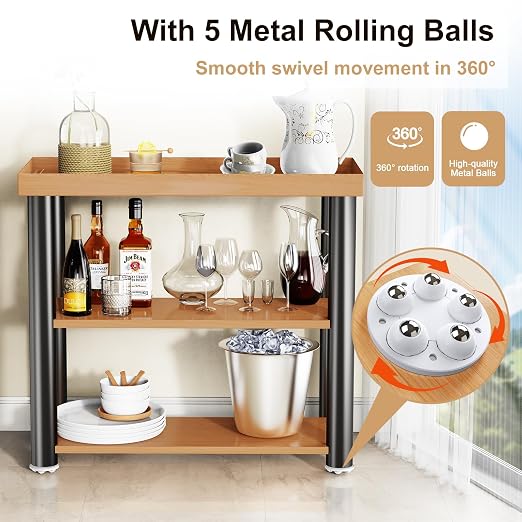 Self Adhesive Caster Wheels for Appliances, 360° Swivel Small Appliance Slider - Image 4