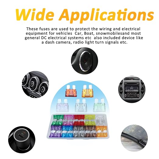 Auto Car Standard Blade Fuses Assortment Kit – 30Pcs Standard Fuse - Image 3