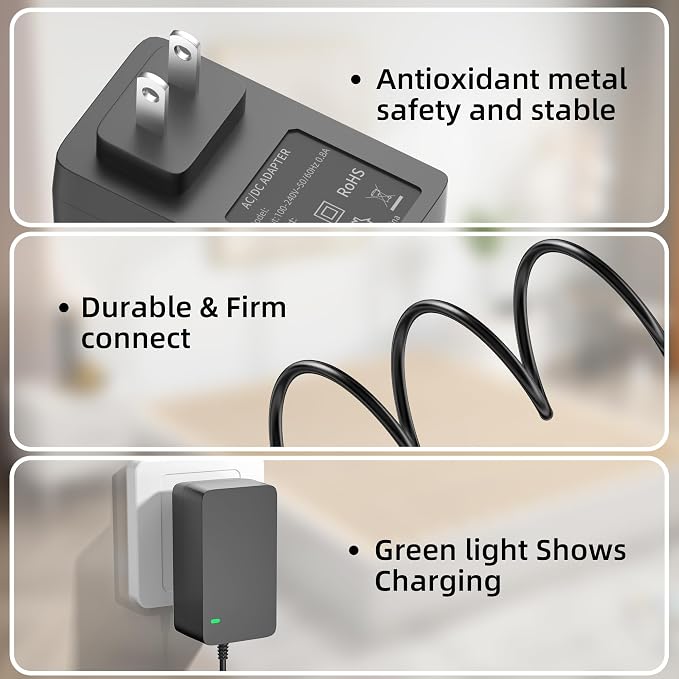 QOWOIEPO 24V Power Cord for Air Purifiers Replacement for LEVOIT Vital 200S-P - Image 4