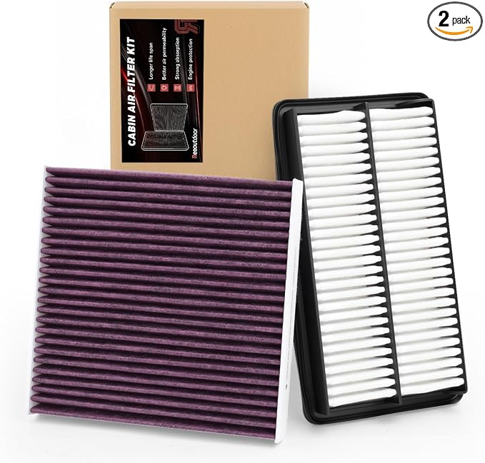 Engine & Upgrade Cabin Air Filter Kit Compatible by Reeoutdoor