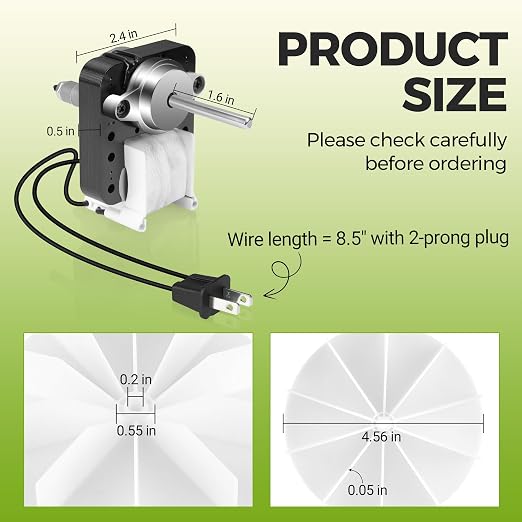 Universal Bathroom Fan Motor Replacement - Image 2