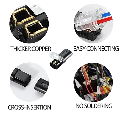 50 Pack Low Voltage Wire Connector, Led Strip Lights Double Wire Plug-in Led - Image 5