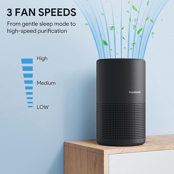 FULMINARE Air Purifiers for Bedroom H13 True HEPA Air Filter Quiet Air Cleaner - Image 5