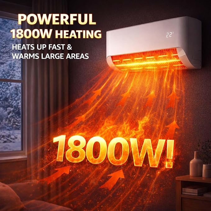2-in-1 Mini Wall Air Conditioner Fan & Heating System, 110V Smart Portable AC - Image 5