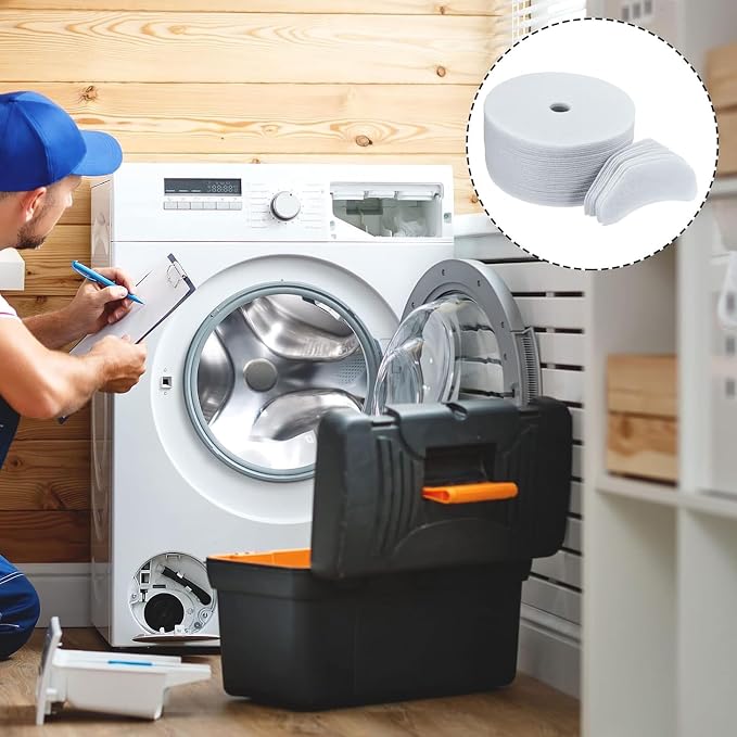 REDYY 40 Pieces Cloth Portable Dryer Exhaust Filters Set Universal Dryer Lint - Image 8