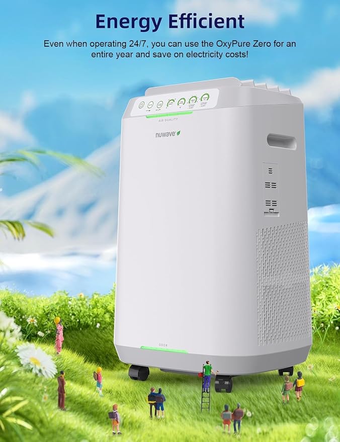 Nuwave OxyPure ZERO Smart Air Purifier, Large Area up to 2, 002 Sq Ft, Dual - Image 9