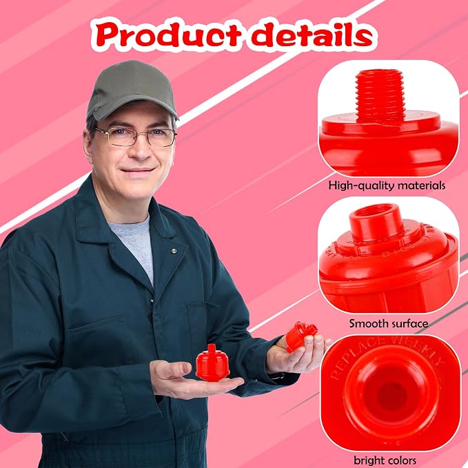 12 Pcs Disposable Mini Air Water Filters Red Air Line Filter Paint Gun Filter - Image 3