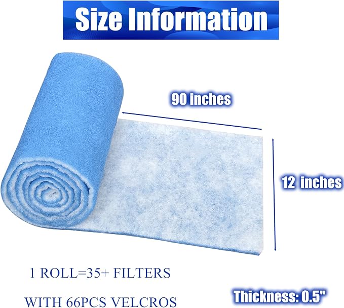 Air Vent Filters Roll, MERV 8 Triple Filtration Vent Filter Material - Image 2