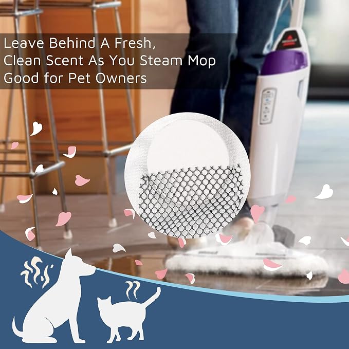 Flammi 4 Scrub+2 Soft Steam Mop Replacement Pad & 6 Scent Discs - Image 4