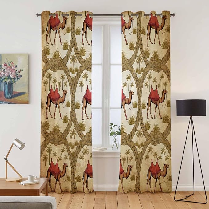 2 Panel Kitchen Cafe Curtains, Window Decor Tier Curtains - Image 2