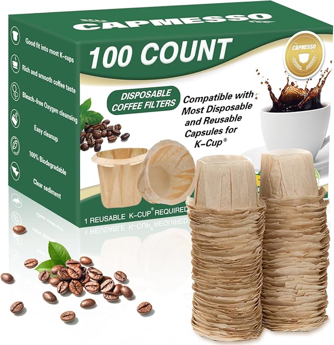 CAPMESSO Disposable Coffee Paper Filters by CAPMESSO
