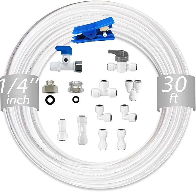 NSF 1/4" inch Water Line Tubing and Push to Connect Fittings by Unknown