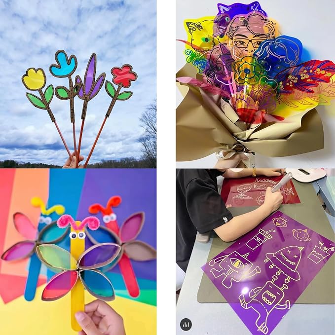 30 Pack Gel Light Filter Color Correction Colored Overlays Transparent Color - Image 5