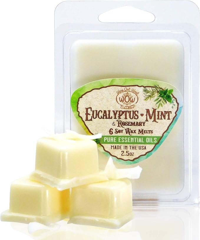 Eucalyptus-Mint Wax Melts – Aromatherapy Essential Oil Wax Melt Cubes - Image 2