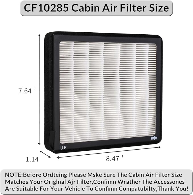 CF173, Cabin Air Filter with activated carbon particle - Image 2
