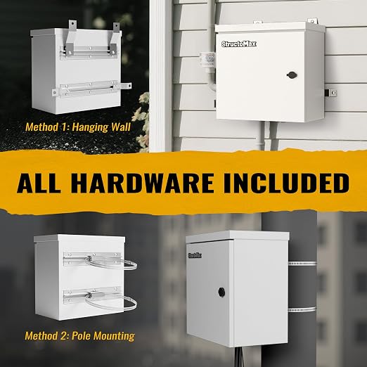 Steel Electrical Box, IP67 Waterproof & Rust-Resistant, Outdoor/Indoor - Image 3
