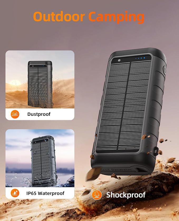 Solar Charger, 59800mAh Portable Power Bank - Image 7