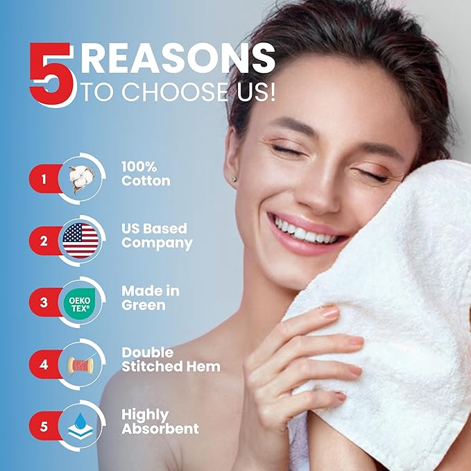 Infinitee Xclusives Luxury Wash Cloths for Showering [13x13] – 100% Cotton Washcloths [Pack of 4], Soft and Absorbent Face Towels for Bathroom Wash Clothes, Gym, and Spa (Shadow Grey)