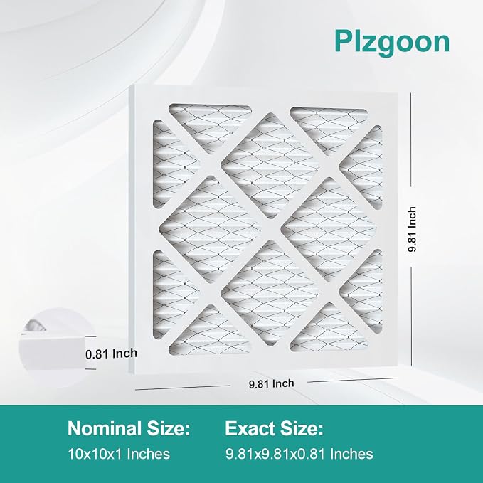 10x10x1 Air Filter MERV 8 MPR 600 Pleated A/C Furnace Filters - Image 2