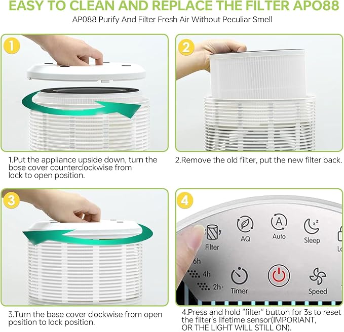 2 Pack True Air Purifier Filter Replacement - Image 7