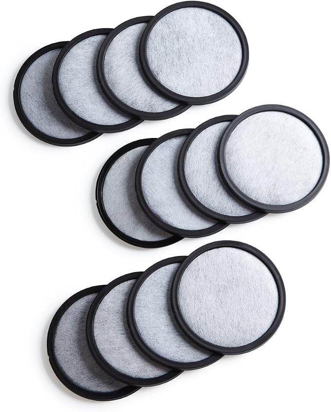 12-Pack Premium Activated Charcoal Water Filter Disk by Geesta