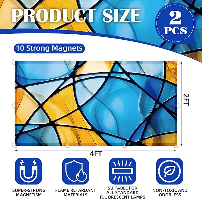 ANGSYLTH 2 Pcs Fluorescent Light Covers - Image 2