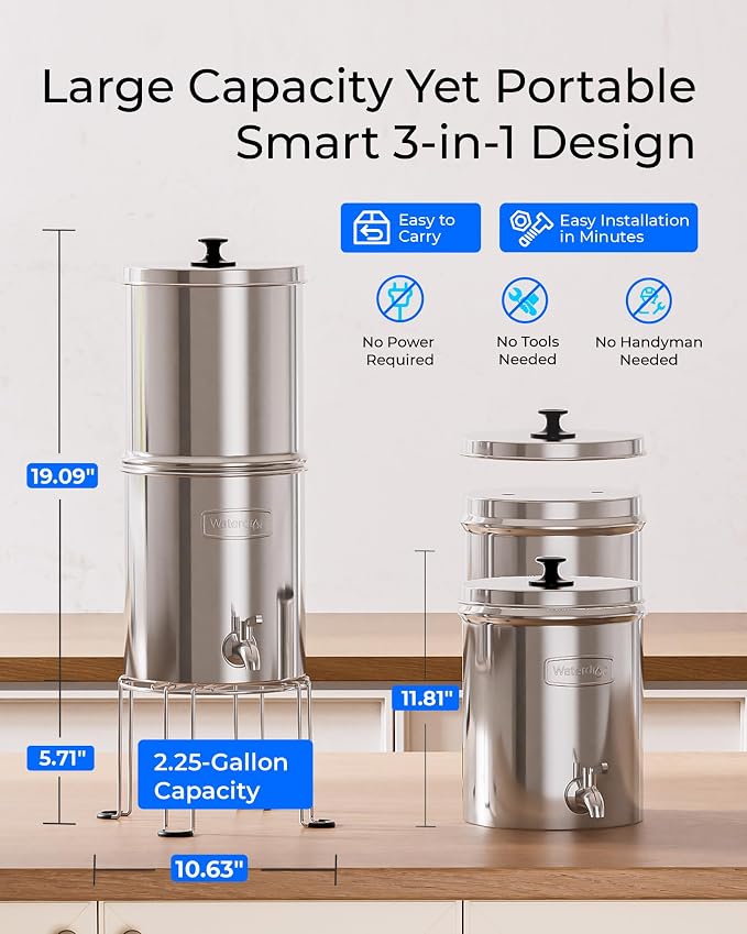 Waterdrop Gravity-fed Water Filter System, NSF/ANSI 42&372 Standard, - Image 6
