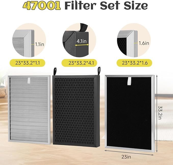 5 Pack Replacement Filters Set Compatible - Image 2