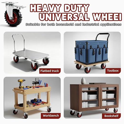 5 Inch Caster Wheels Heavy Duty - Image 5