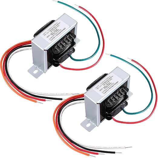 2 Pack 24V Control Transformer 40VA, Primary 120/208/240V Secondary Output by SevenJungle