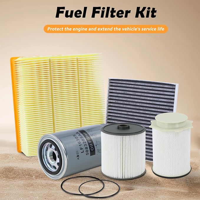 Fuel Filter Water Separator and Oil/Air Filter Set Fit - Image 2