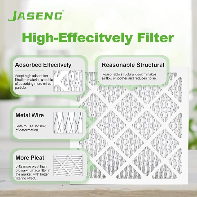 Furnace Filters 16x25x1 MERV 8, MPR 600, 4 Pack Air Filter - Image 4