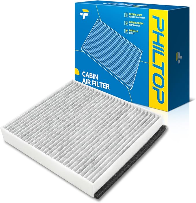 PHILTOP Cabin Air Filter w/Activated Carbon, Compatible by PHILTOP
