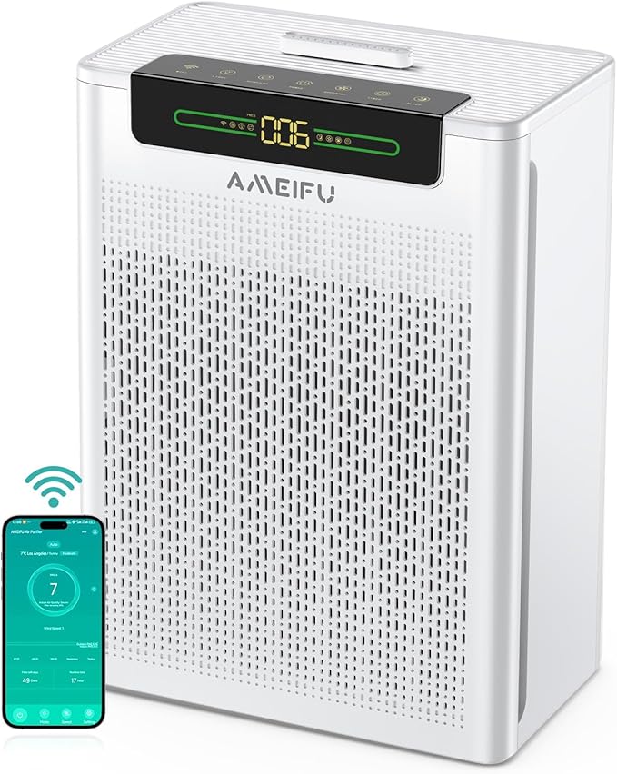 Air Purifiers for Home Large Room Up to 3000 ft², Pet Air Purifier by AMEIFU